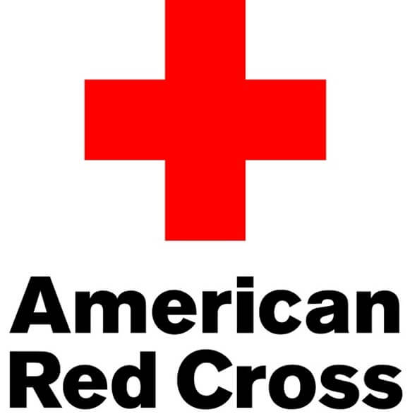 Logo for the American Red Cross, one of the many organizations Bedoukian has supported.